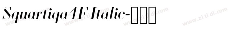 Squartiqa4F Italic字体转换